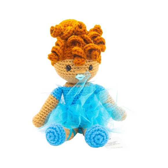 Ade Wearing Blue Tutu from Ms Kenya Doll Custom-Made Collection - Picture 2 of 6